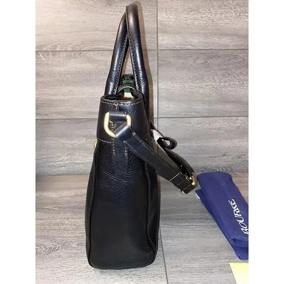 Dooney & Bourke Florentine Leather North/South black/black bag B000547